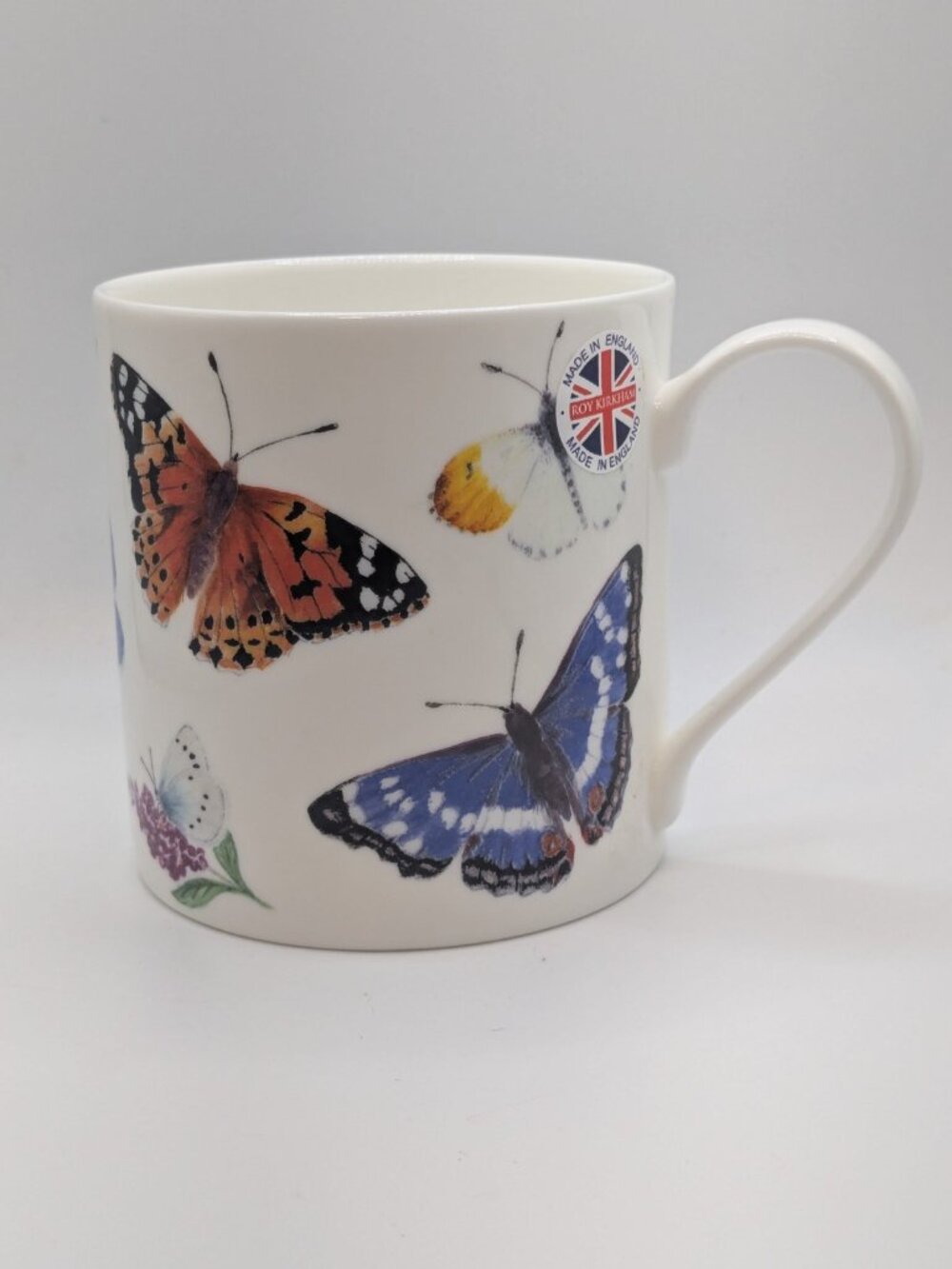 Roy Kirkham Butterfly Garden Mug Fine Bone China England NEW Coffee Cup Tea UK